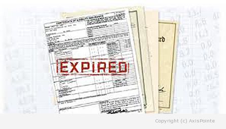 Graphic of Expired Insurance Documents.